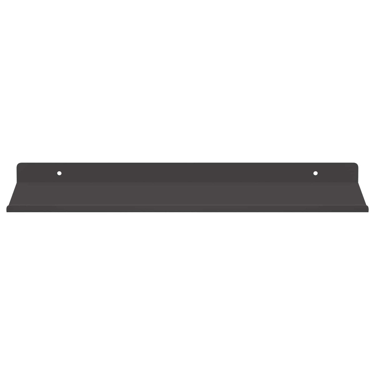 Floating Shelf 2 pcs Black 40 x 18 x 2.5 cm Steel
