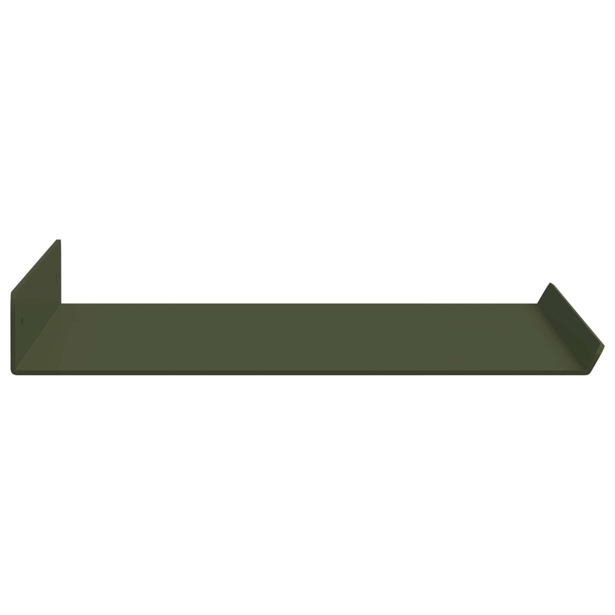 Floating Shelf 2 pcs Olive Green 40 x 18 x 2.5 cm Steel