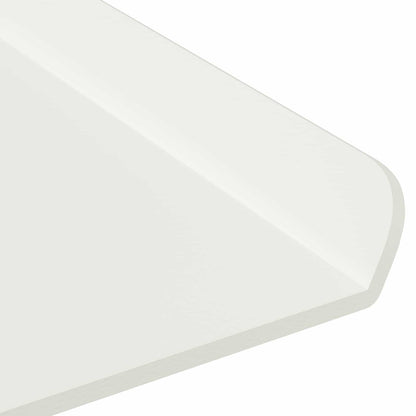 Floating Shelf 2 pcs White 40 x 18 x 2.5 cm Steel