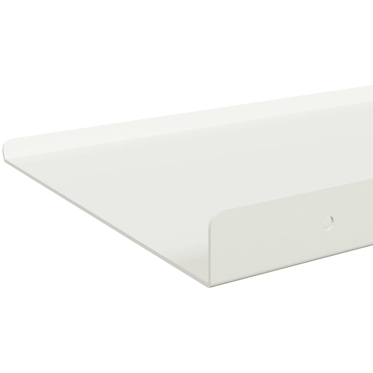 Floating Shelf 2 pcs White 40 x 18 x 2.5 cm Steel