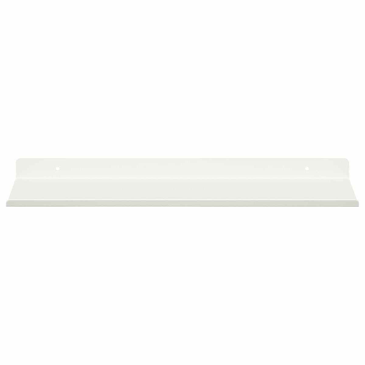 Floating Shelf 2 pcs White 40 x 18 x 2.5 cm Steel