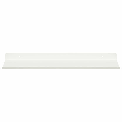 Floating Shelf 2 pcs White 40 x 18 x 2.5 cm Steel