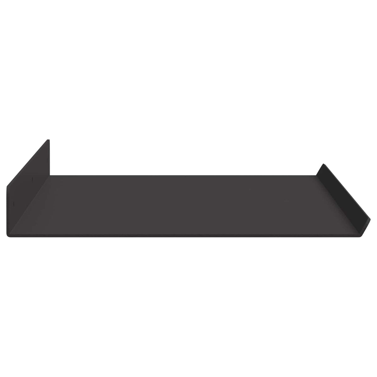 Floating Shelf 2 pcs Black 60 x 18 x 2.5 cm Steel
