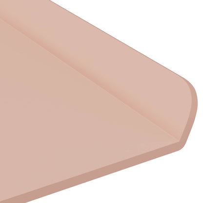Floating Shelf Wall-mounted 4 pcs Pink 60 x 18 x 2.5 cm Steel