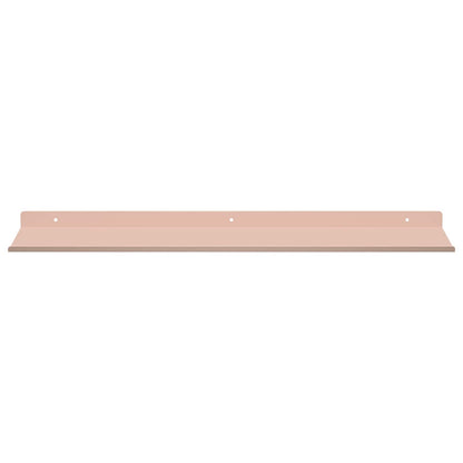 Floating Shelf Wall-mounted 4 pcs Pink 60 x 18 x 2.5 cm Steel