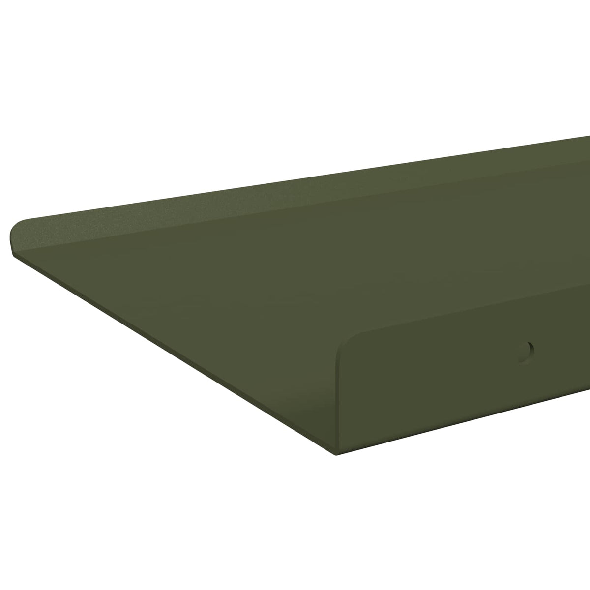 Floating Shelf 2 pcs Olive Green 60 x 18 x 2.5 cm Steel