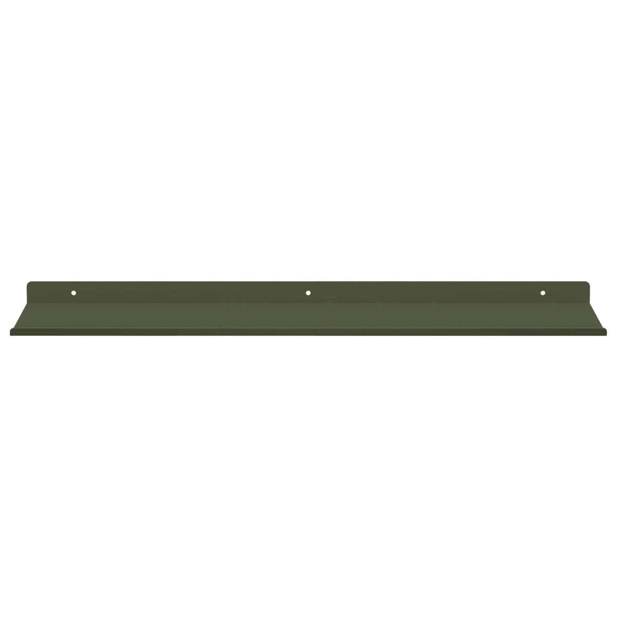 Floating Shelf 2 pcs Olive Green 60 x 18 x 2.5 cm Steel
