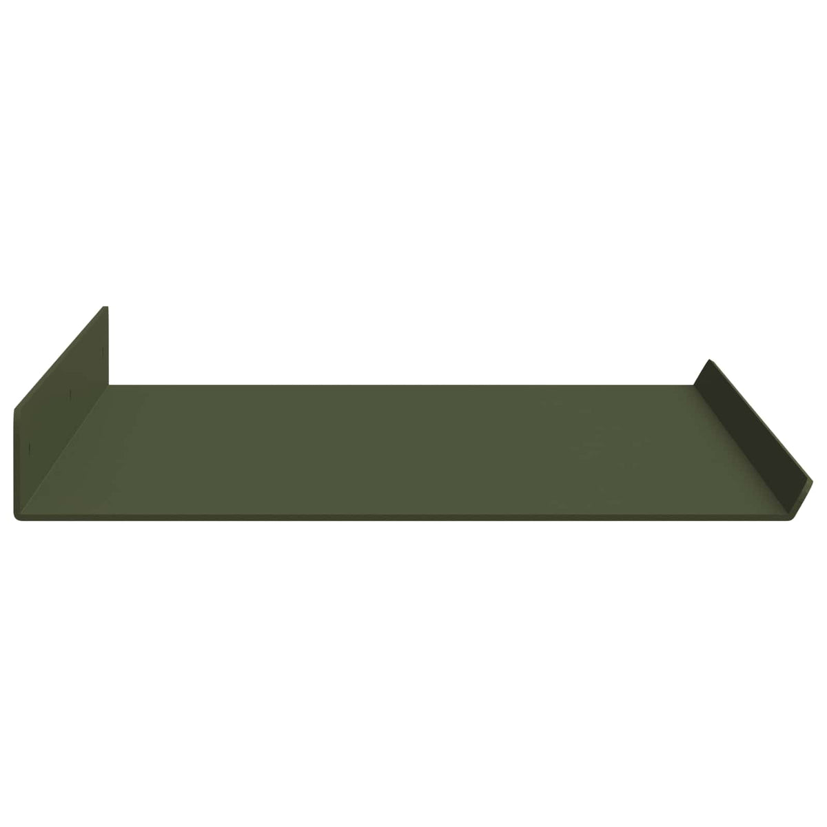Floating Shelf 2 pcs Olive Green 60 x 18 x 2.5 cm Steel