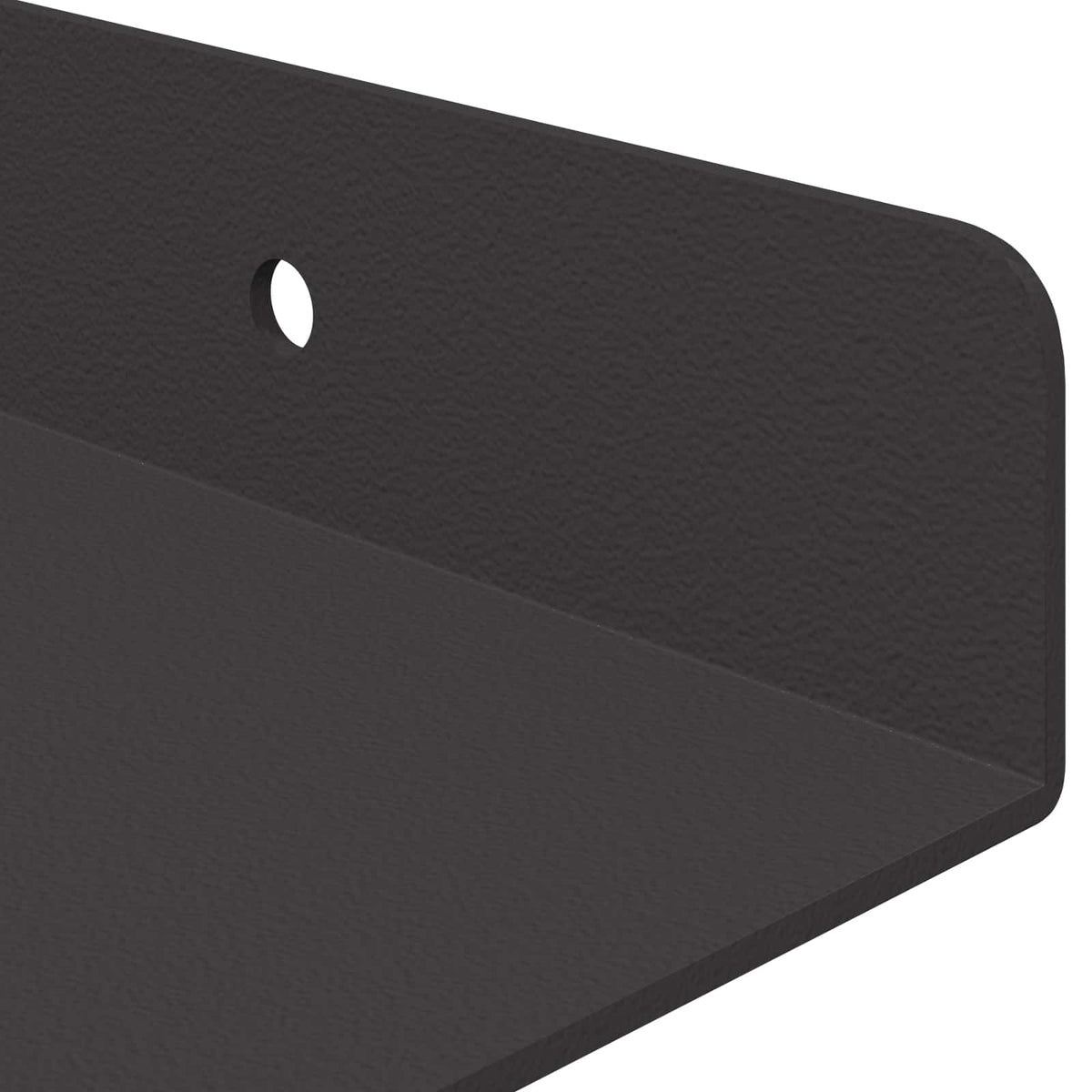 Floating Shelf 4 pcs Black 80 x 18 x 2.5 cm Steel