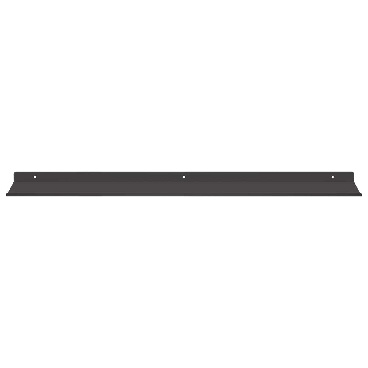 Floating Shelf 4 pcs Black 80 x 18 x 2.5 cm Steel