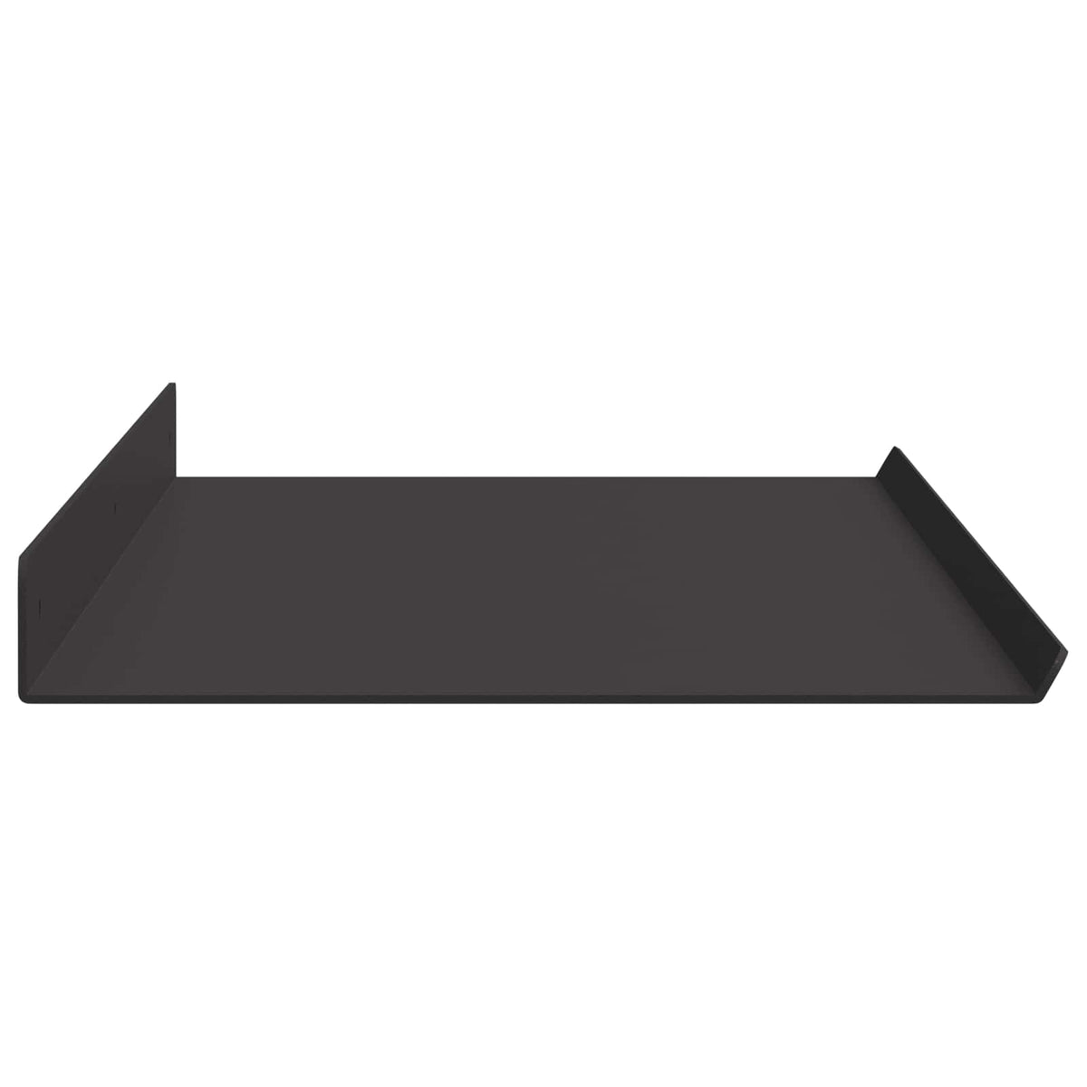 Floating Shelf 4 pcs Black 80 x 18 x 2.5 cm Steel