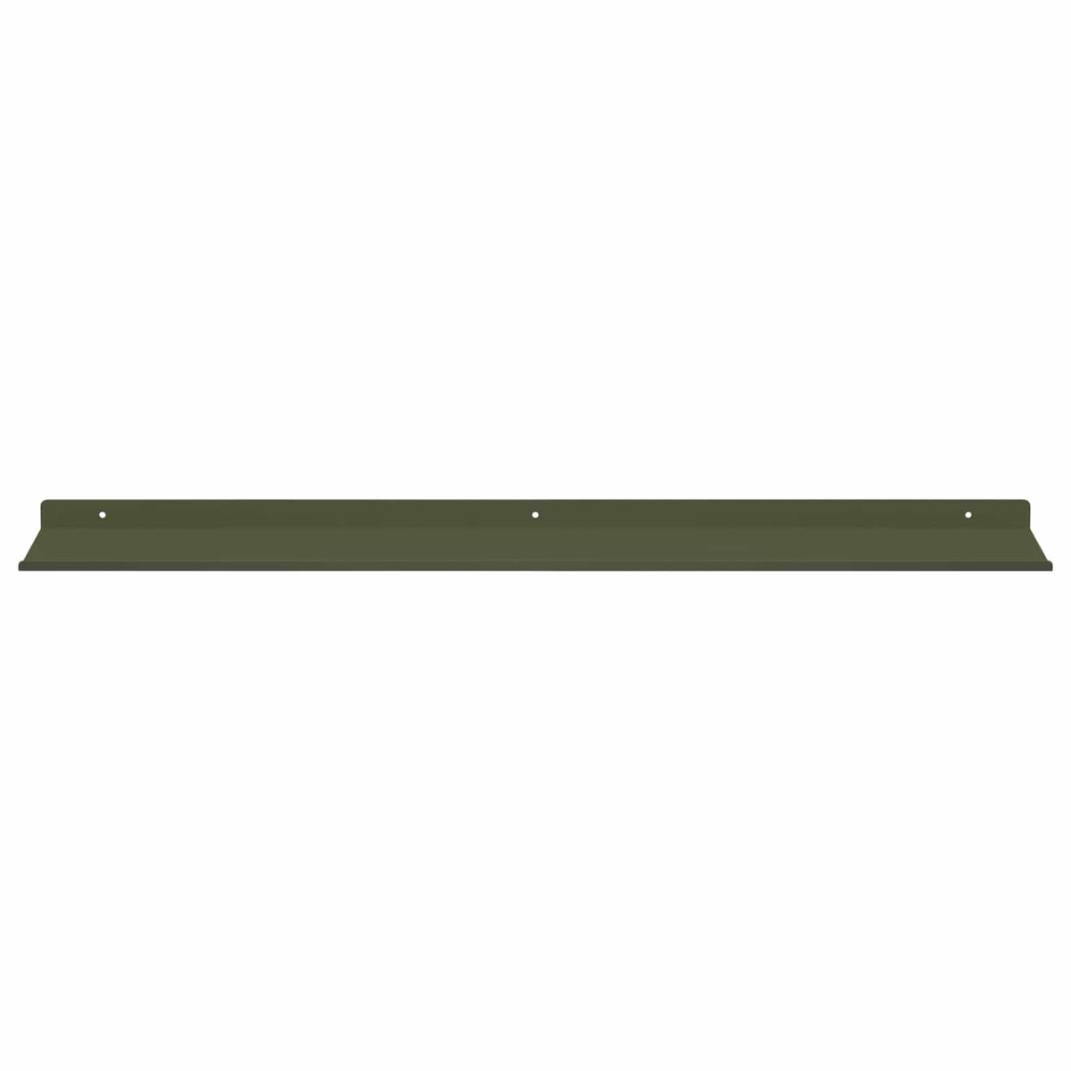 Floating Shelf 2 pcs Olive Green 80 x 18 x 2.5 cm Steel