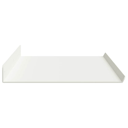Floating Shelf 2 pcs White 80 x 18 x 2.5 cm Steel