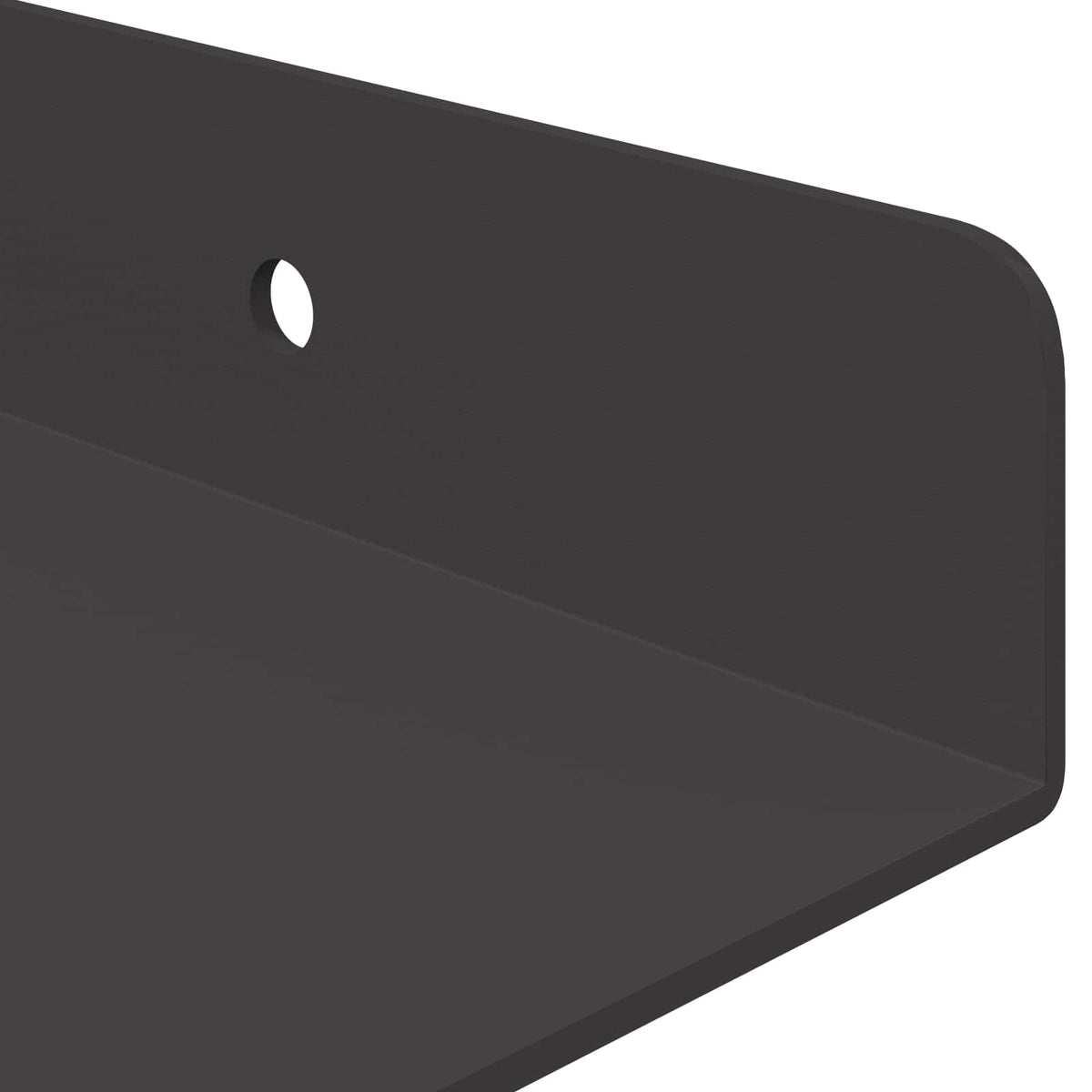 Floating Shelf 2 pcs Black 100 x 18 x 2.5 cm Steel
