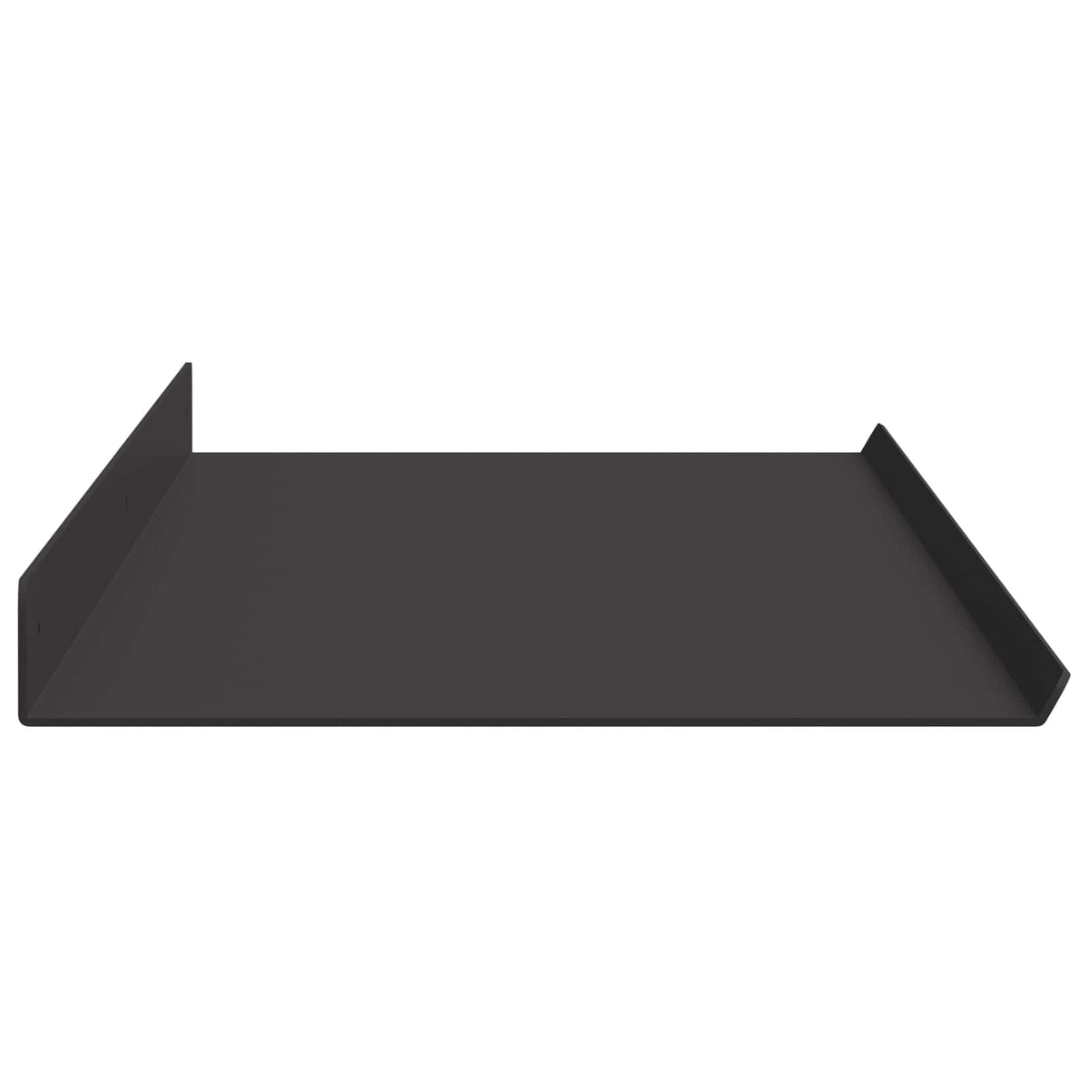 Floating Shelf 4 pcs Black 100 x 18 x 2.5 cm Steel