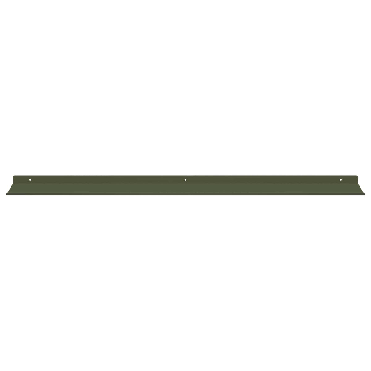 Floating Shelf 2 pcs Olive Green 100 x 18 x 2.5 cm Steel
