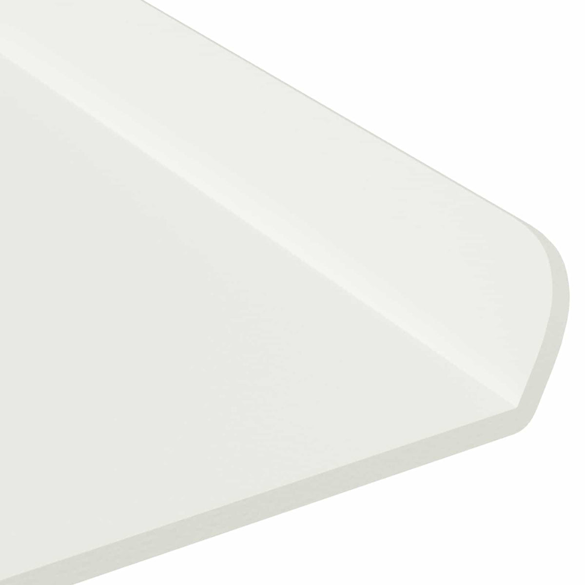 Floating Shelf 2 pcs White 100 x 18 x 2.5 cm Steel