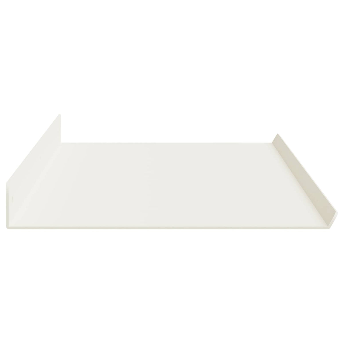 Floating Shelf 2 pcs White 100 x 18 x 2.5 cm Steel