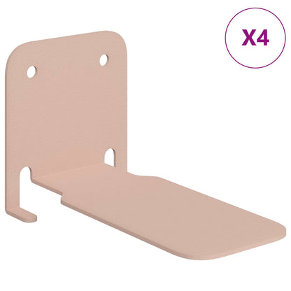 Floating Shelf with Shelf 4 pcs Pink 6 x 10.8 x 6.6 cm