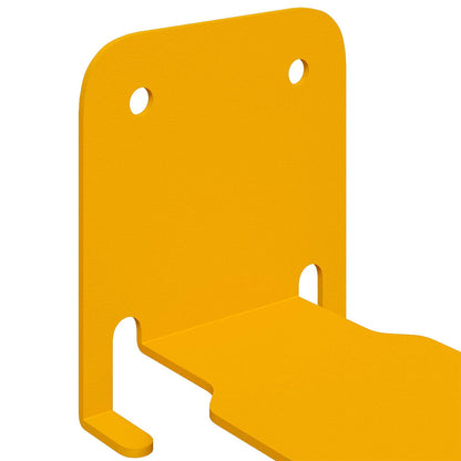 Floating Shelf 4 pcs Mustard Yellow 6 x 10.8 x 6.6 cm
