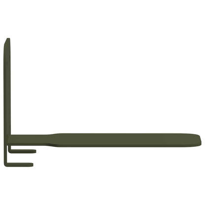 Floating Shelf with Shelf 4 pcs Olive Green 6 x 10.8 x 6.6 cm