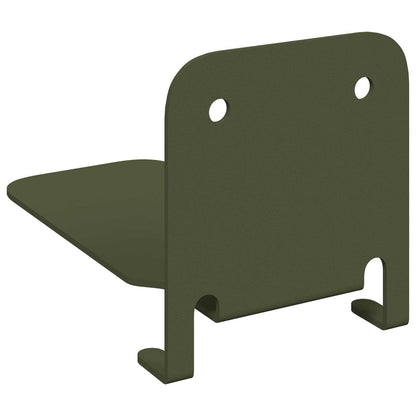 Floating Shelf with Shelf 8 pcs Olive Green 6 x 10.8 x 6.6 cm