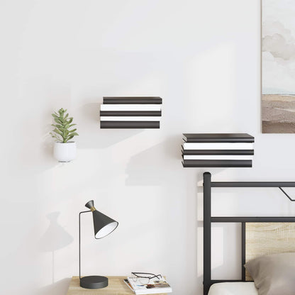 Floating Shelf with Shelf 8 pcs White 6 x 10.8 x 6.6 cm