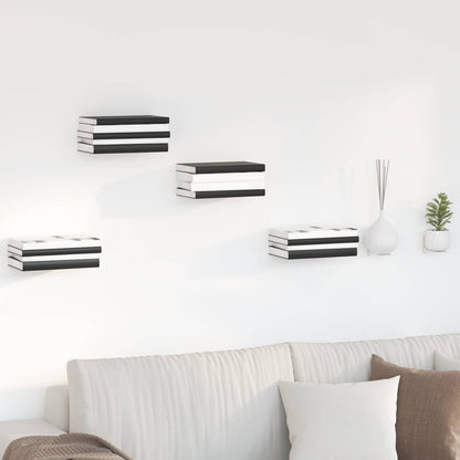 Floating Shelf with Shelf 24 pcs White 6 x 10.8 x 6.6 cm