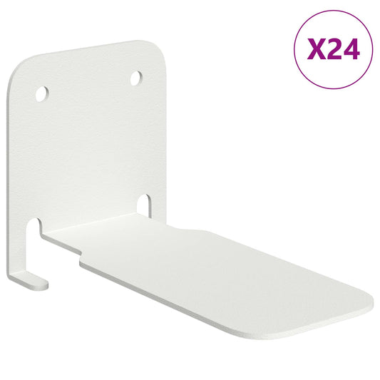 Invisible Floating Shelf 24 pcs White 6 x 11 x 6.5 cm