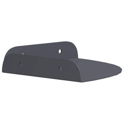 Floating Shelf with Shelf 2 pcs Anthracite 15 x 15 x 2 cm