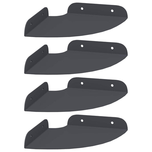 Corner Floating Shelf 4 pcs Anthracite 15 x 15 x 2 cm