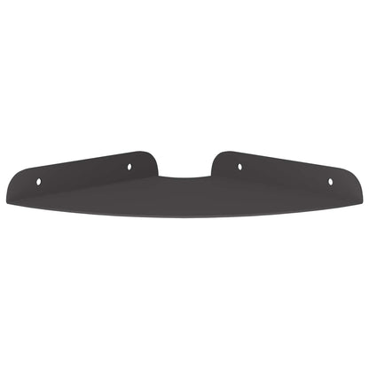 Floating Shelf with Shelf 2 pcs Black 18 x 18 x 2 cm