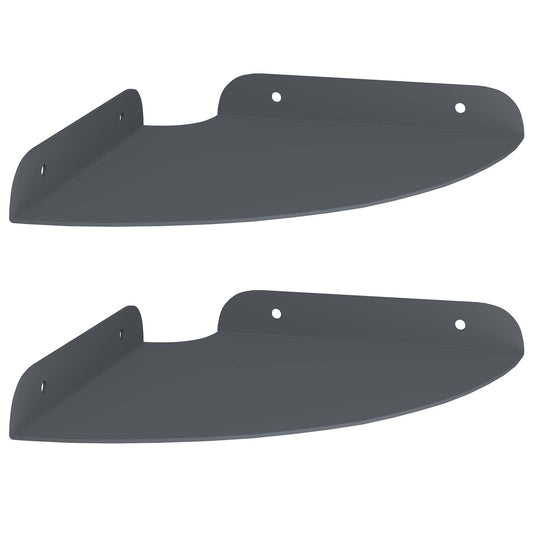 Corner Floating Shelf 2 pcs Anthracite 18 x 18 x 2 cm