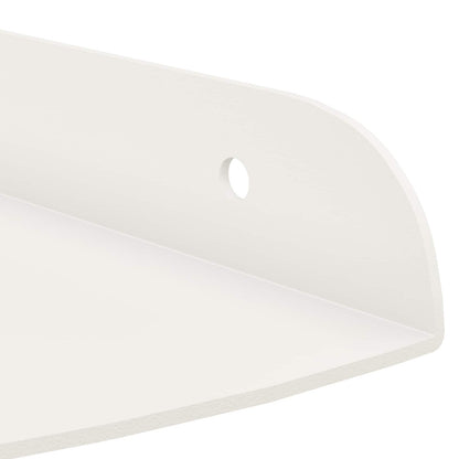 Floating Shelf with Shelf 2 pcs White 18 x 18 x 2 cm