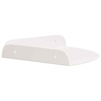 Floating Shelf with Shelf 2 pcs White 18 x 18 x 2 cm