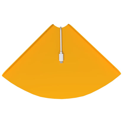 Floating Shelf with Shelf 2 pcs Mustard Yellow 24 x 24 x 2 cm
