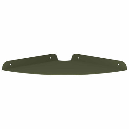 Floating Shelf with Shelf 4 pcs Olive Green 24 x 24 x 2 cm