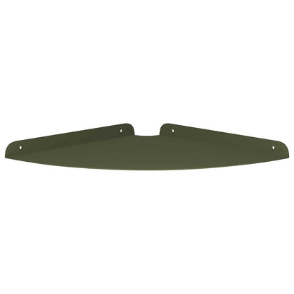 Floating Shelf with Shelf 2 pcs Olive Green 30 x 30 x 2 cm