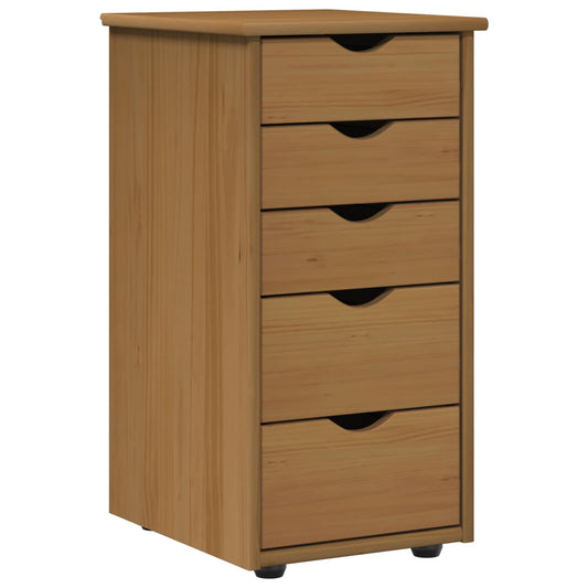 Cabinet 34 x 39 x 61.5 cm Solid Pine Wood Honey Brown