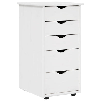 Cabinet White 34 x 39 x 61.5 cm Solid Pine Wood