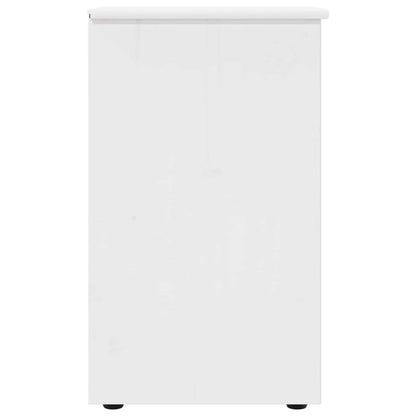 Cabinet White 34 x 39 x 61.5 cm Solid Pine Wood