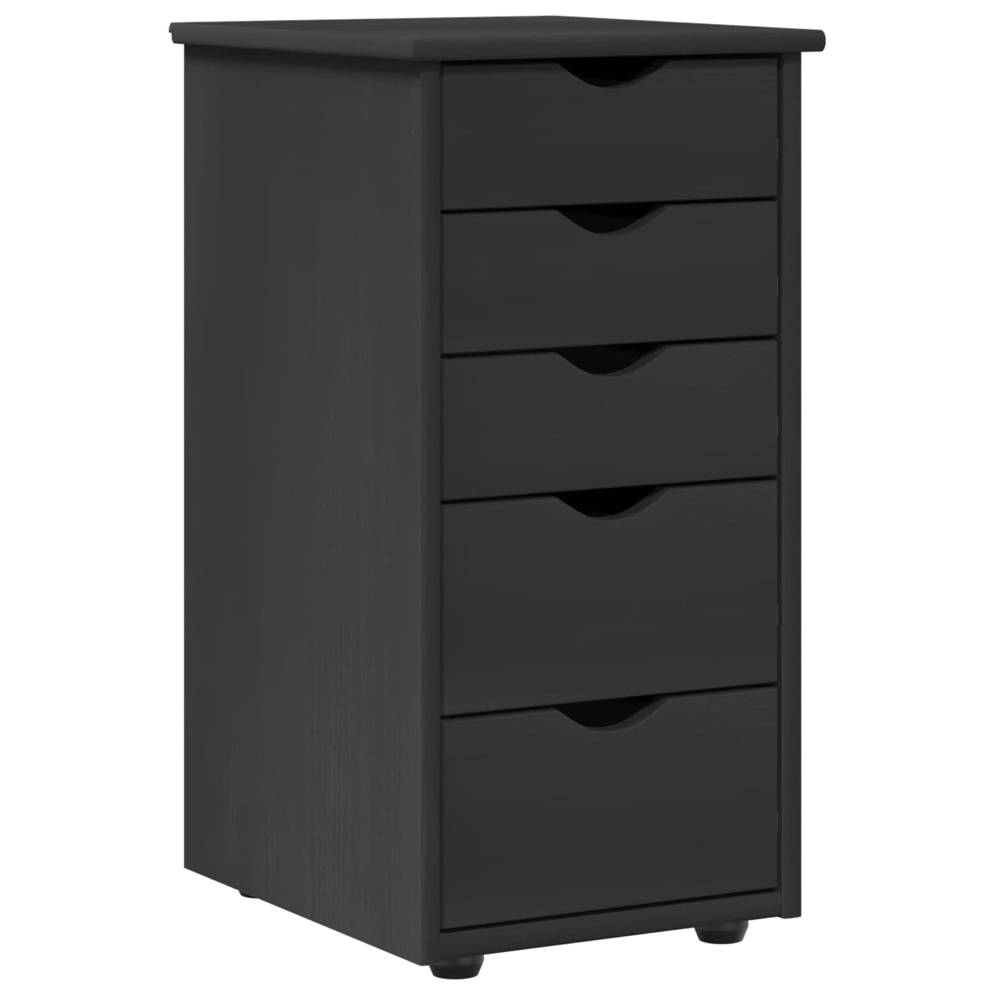 Cabinet Grey 34 x 39 x 61.5 cm Solid Pine Wood