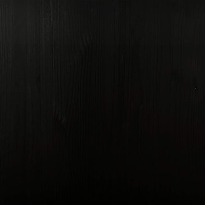 Rolling Cabinet 34 x 39 x 65.5 cm Solid Pine Wood Black