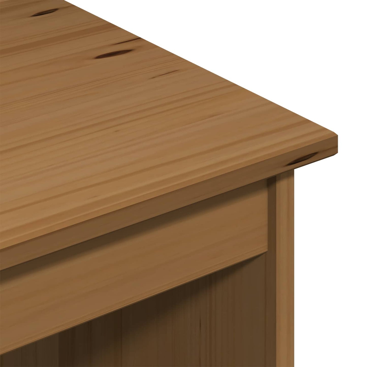 Desk Honey Brown 112 x 50 x 75 cm Solid Pine Wood