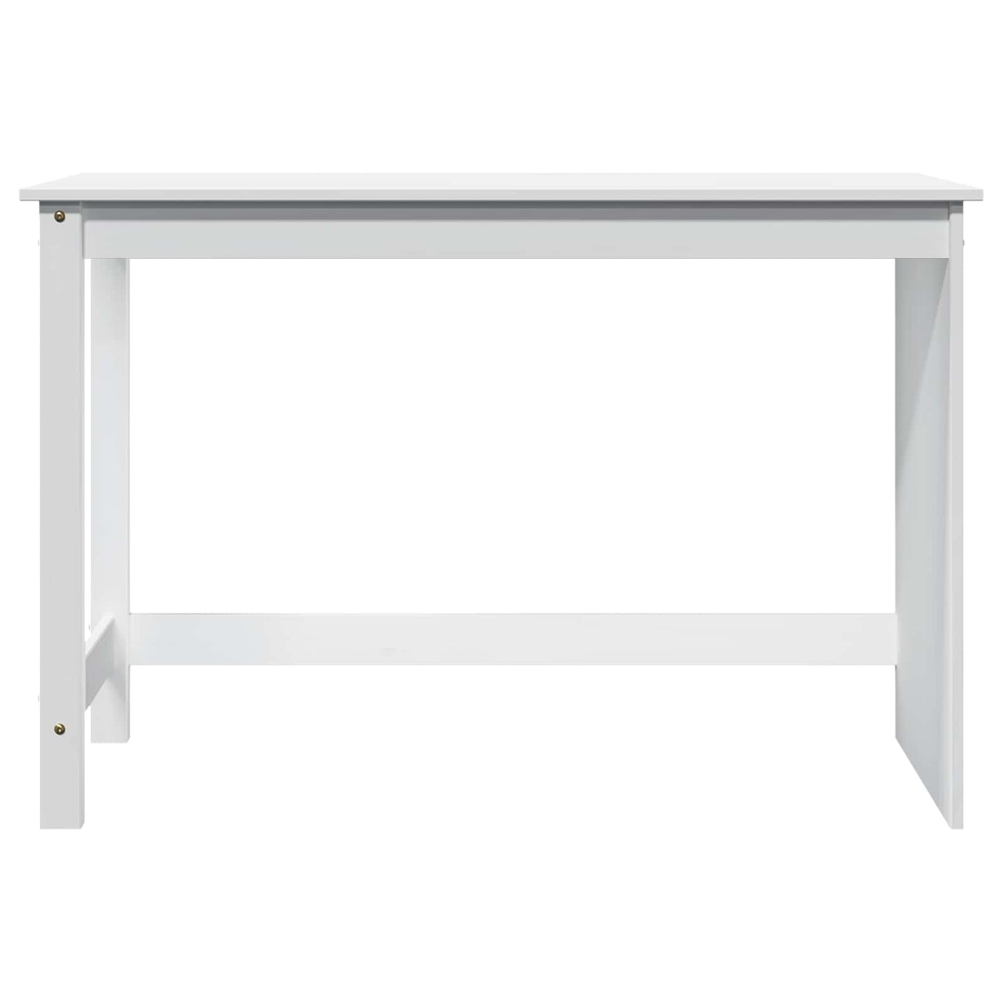 Desk White 112 x 50 x 75 cm Solid Pine Wood