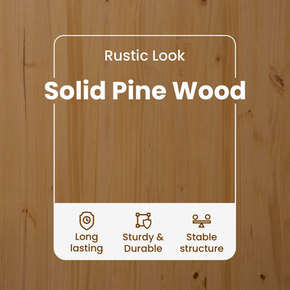 Rolling Cabinet Honey Brown 63.5 x 39 x 65.5 cm Solid Pine Wood