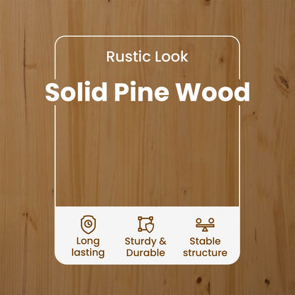 Rolling Cabinet Honey Brown 100 x 39 x 65.5 cm Solid Pine Wood