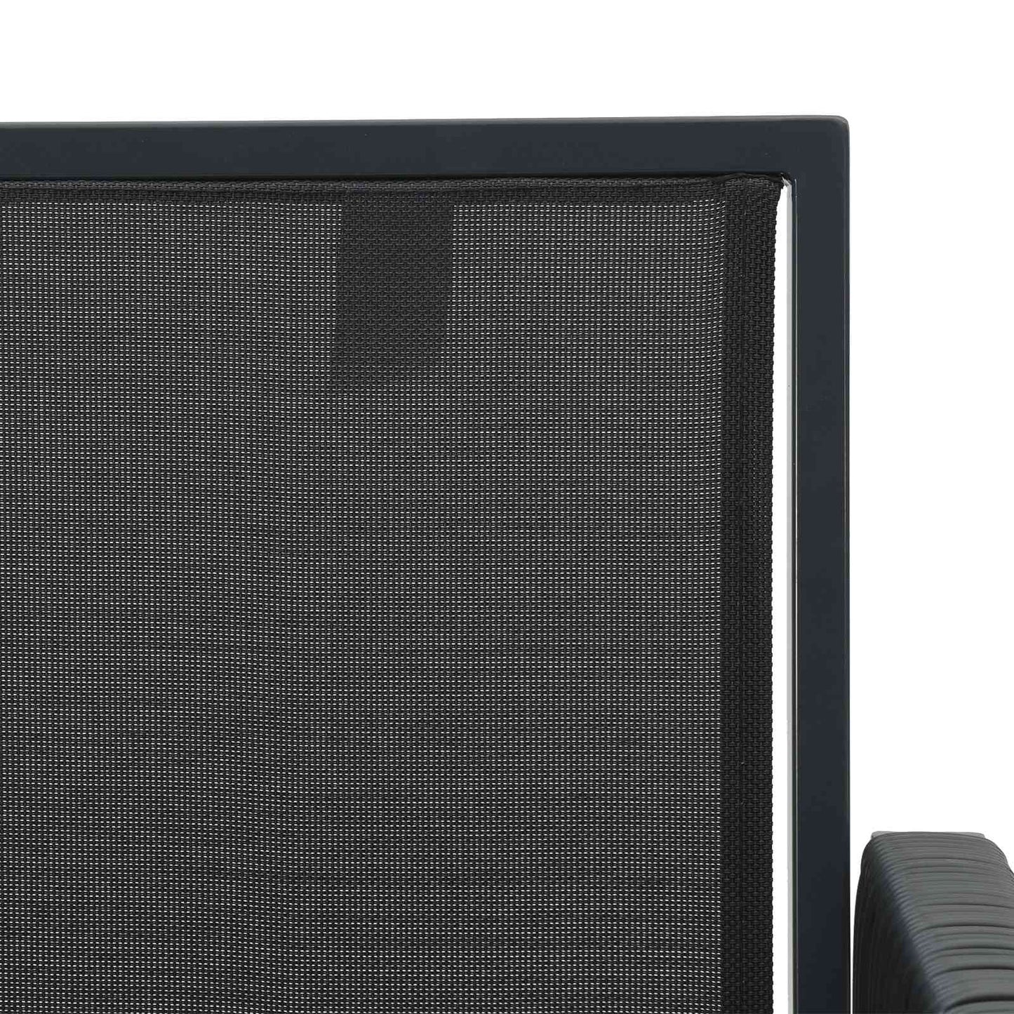 Garden Chairs 2 pcs Black and Dark Grey Poly Rattan