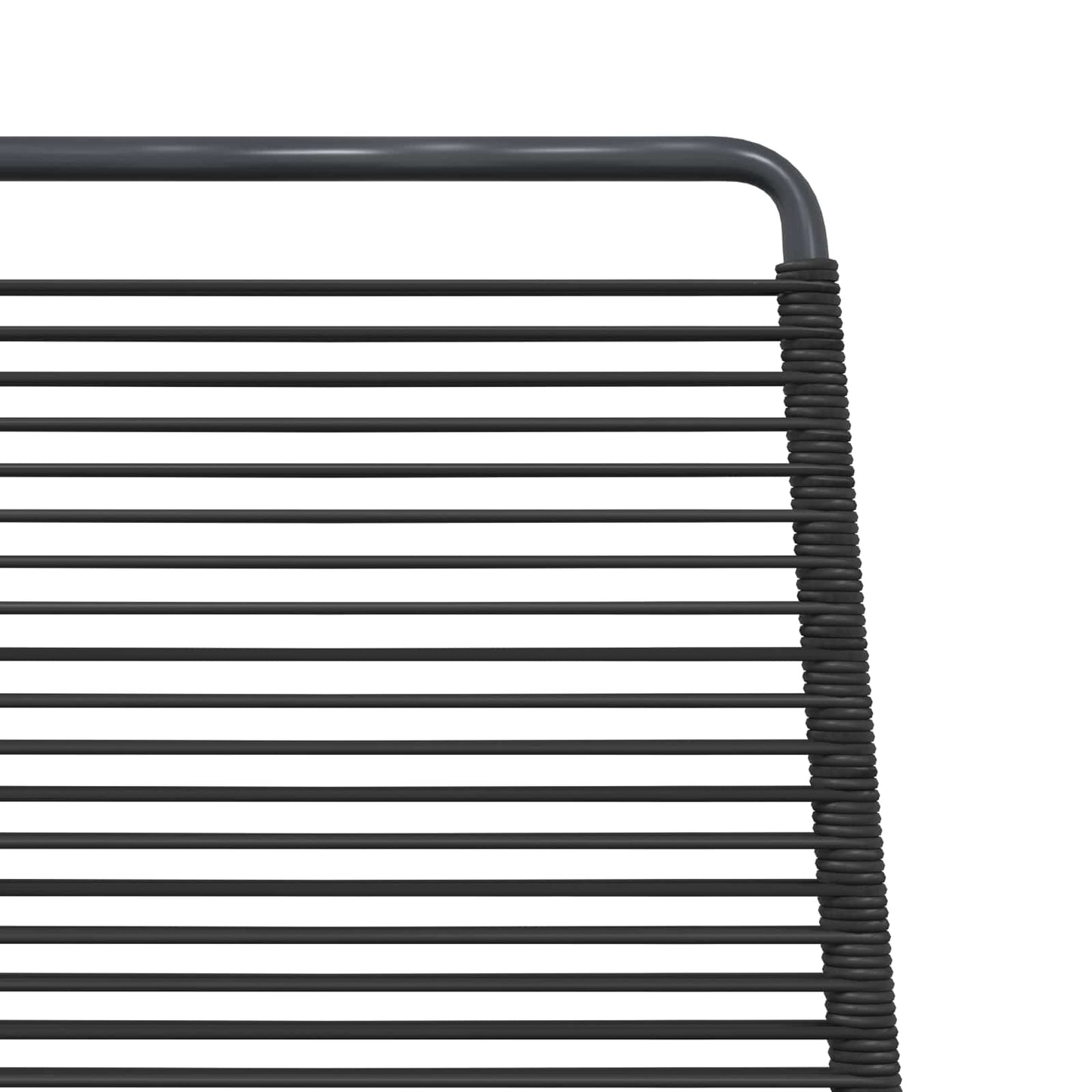 Garden Chairs 2 pcs Black Rattan