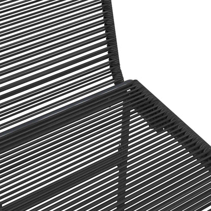 Garden Chairs 2 pcs Black Rattan